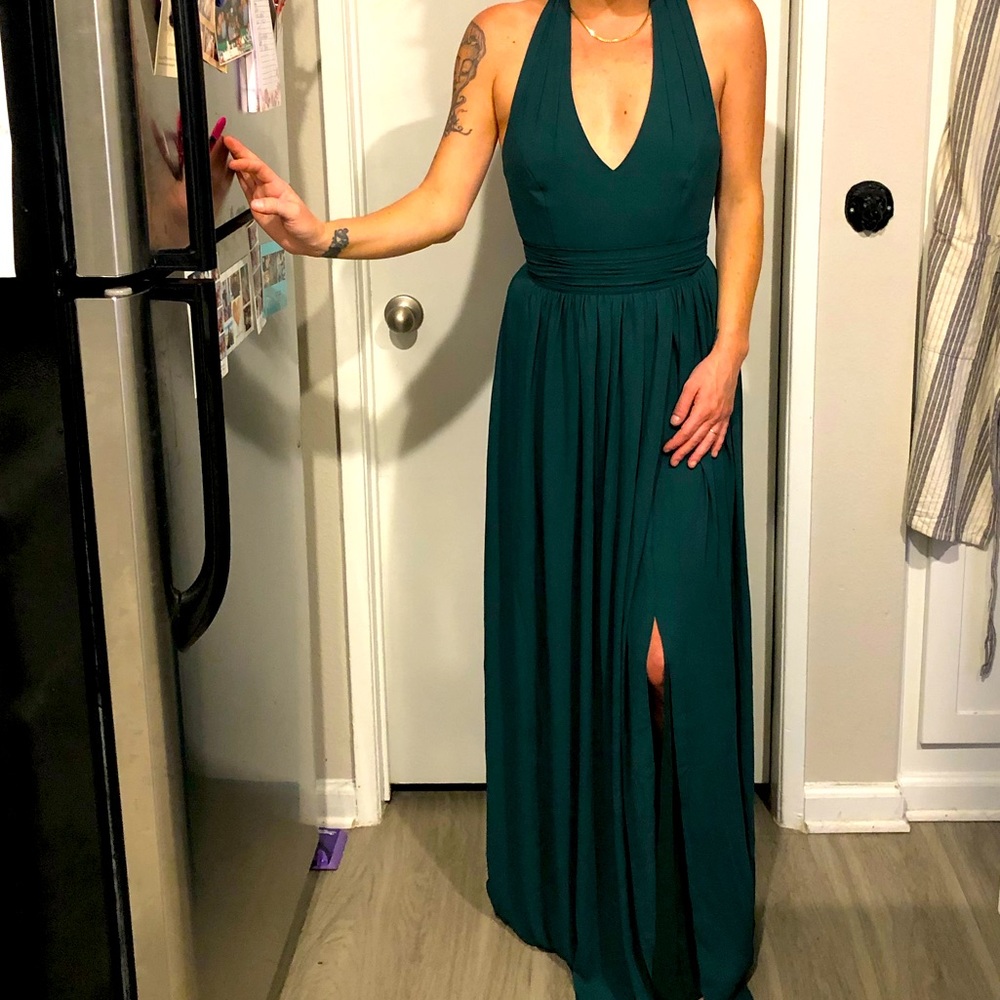 David’s Bridal Juniper Halter Dress size 4